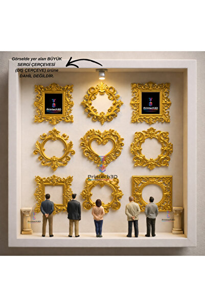 Printech3d Mini Anı Müzesi – Figürlü Çerçeve Dekor Seti