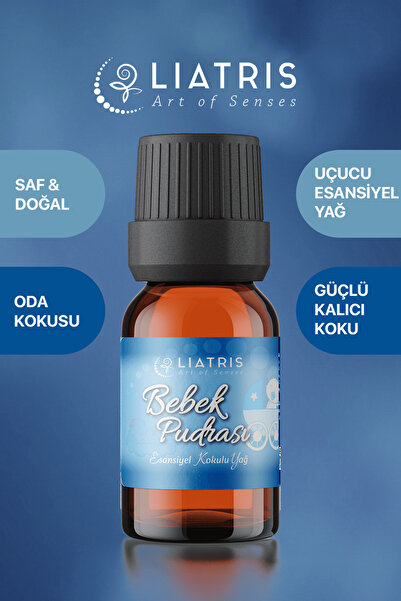 liatris Bebek pudrası esansiyel uçucu yağ,hava nemlendirici,oda parfümü 10ml ...