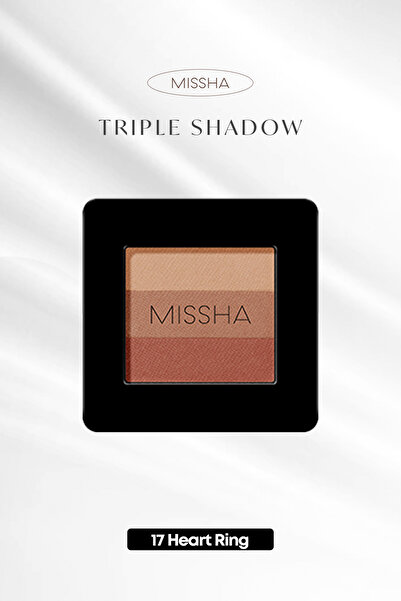 Missha Yumuşak Dokulu, Dökülme Yapmayan 3 Renkli Göz Farı Triple Shadow (17 H...