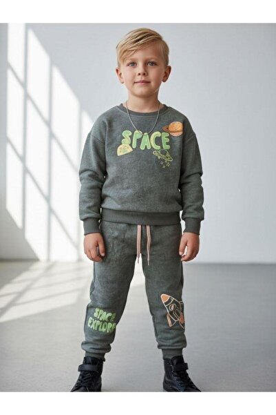 Zekids Σετ αθλητικής φόρμας Boy's Planet με τύπωμα