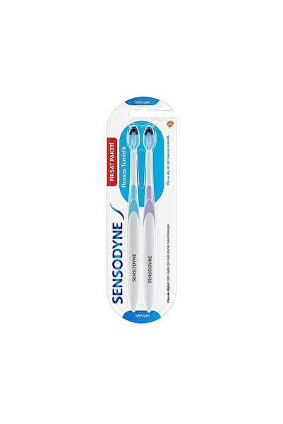 Sensodyne فرشاة أسنان ناعمة للتنظيف الحساس 1+1