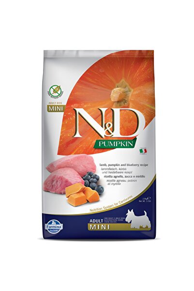 N&D Pumpkin Tahılsız Kuzu Küçük Irk Yetişkin Köpek Maması 2,5 Kg