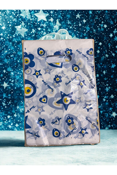 KENT Nazar Boncuk Baskılı Elgeçme Poşet 20*30 Cm 100 Adet.