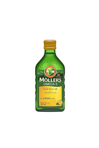 Möller's Möllers Omega-3 Cod Liver Oil Doğal Limon Aromalı 150 ml Takviye Edi...