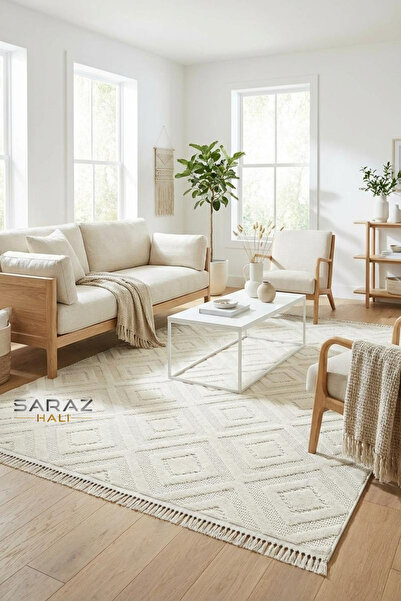 SARAZ HALI Dizayn Kaymaz Taban Koridor Halısı Kesme Yolluk Mutfak Halısı Mode...