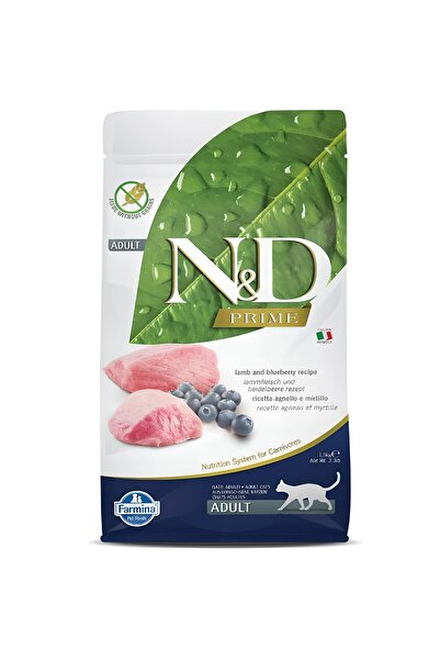 N&D Nd Prime Adult Lamb Meat Blueberry Cat Food - 1.5 Kg