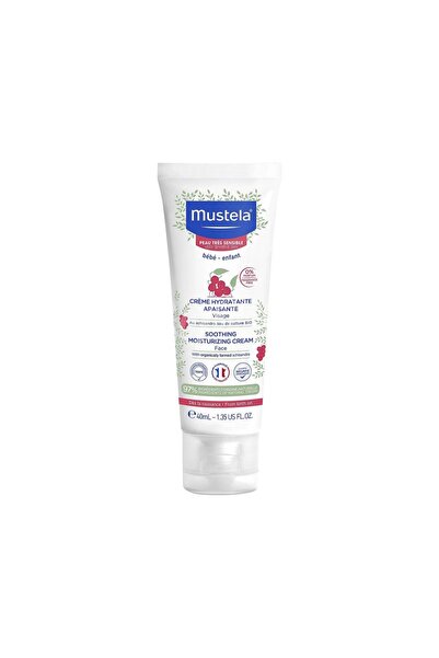 Mustela كريم الوجه المهدئ والمريح للبشرة الحساسة جدًا مع محتوى طبيعي 97% للأط...