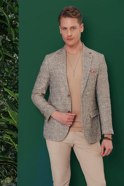 Efor C 637 Slim Fit Kahve Spor Ceket