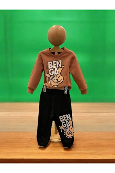 Zekids Αγόρι ροζ ροζ 3 νήματα Benga γραπτή αθλητική φόρμα