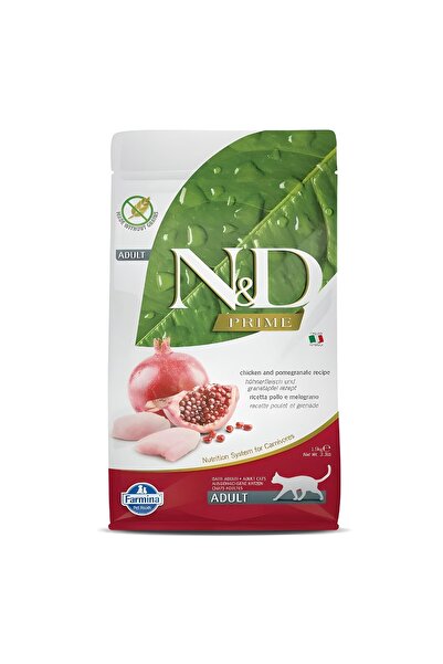 N&D طعام قطط بالدجاج والرمان خالي من الحبوب 1.5 كجم