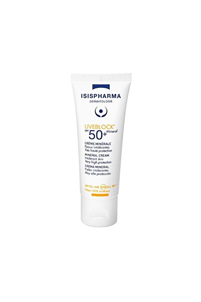 ISISPHARMA Uveblock Spf50 - 40 ml White Cream with Mineral Chemistry