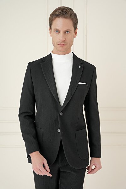 Efor C 694 Slim Fit Siyah Spor Ceket