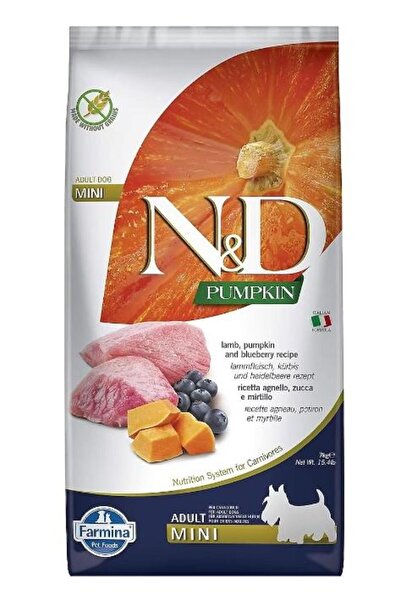 N&D Balkabaklı Kuzu Etli Tahılsız Küçük Irk Köpek Maması 7 Kg