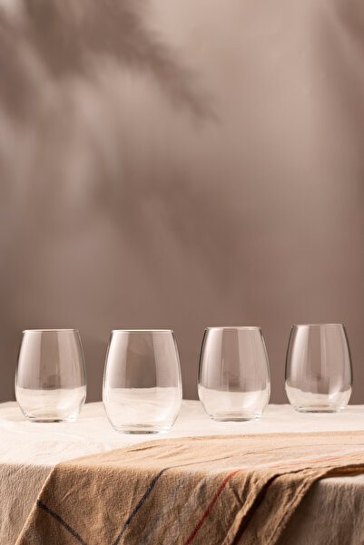 Rakle Astoria Crystal Glass Set of 4 Water Glasses 350 Cc