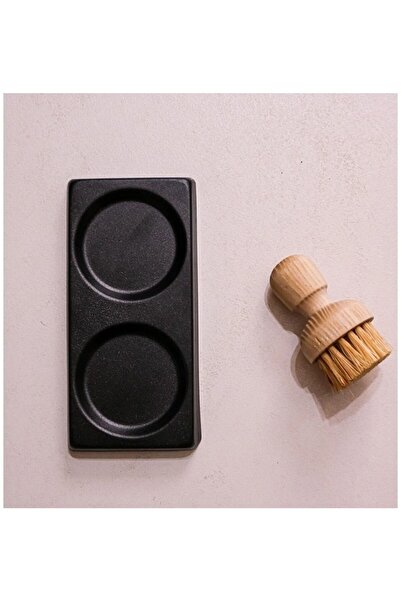 Kitchen Pembelia Siyah Amber Sabunluk Yağdanlık Sirkelik Standı Metal Altlık