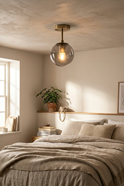 AbajurAksesuar Sosa Bronz Tekli Avize