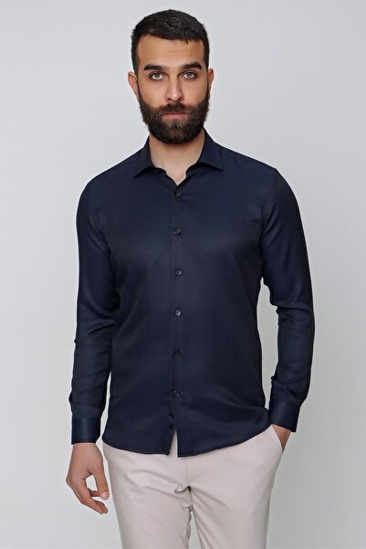 Efor GK 632 Siyah Klasik Gömlek