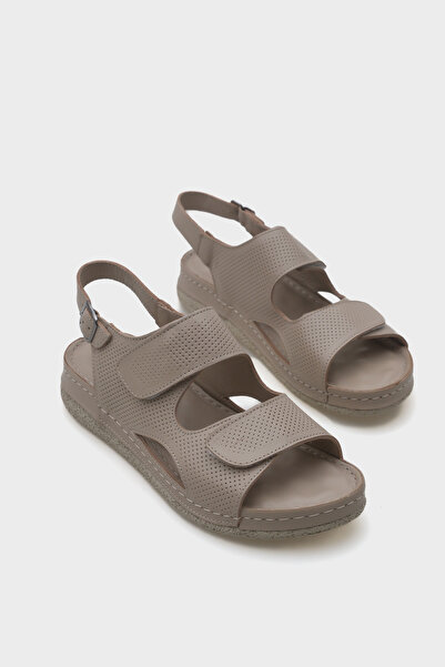 Capone Outfitters Sandale de damă anatomice confortabile din piele Ember Velcro