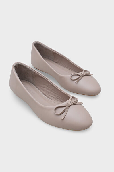 Capone Outfitters Dámske baleríny s okrúhlou špičkou z pravej kože