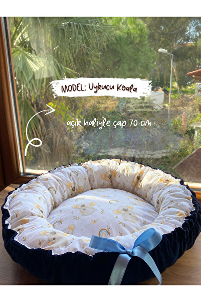 Ören Pati Pet Store İsme Özel Yastıklı Peluş (70 CM) Büyük Boy Lacivert Kedi ...