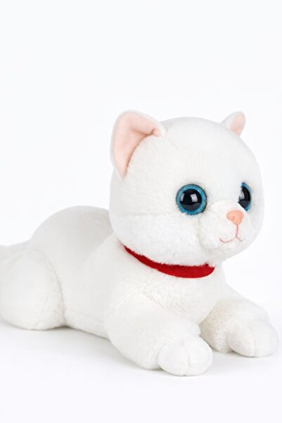 viyolmarketim Peluş Sesli Yavru Kedi Oyuncak – 35 cm Miyavlayan Peluş Uyku Ar...