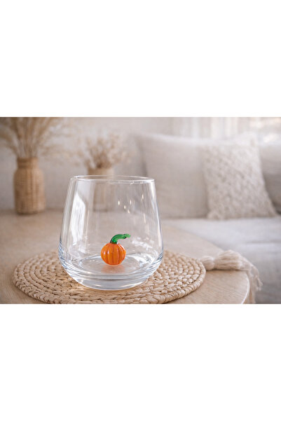 ADAMODART Pumpkin Glass Figured Water Glass - Single
