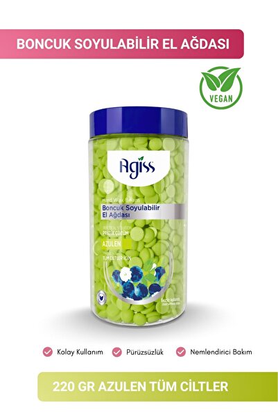 AGISS Tüm Citler Için Azulen Boncuk Soyulabilir Inci El Ağdası 220 gr Şişe