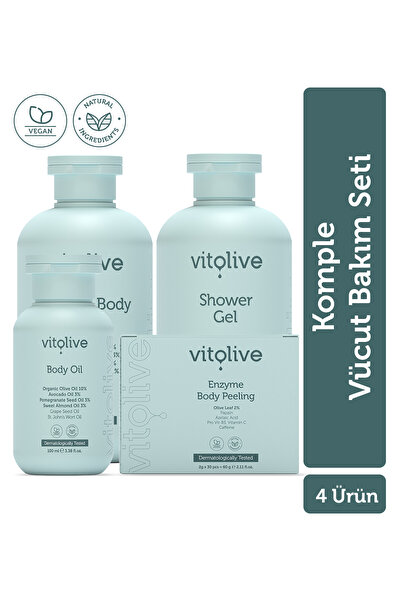 Vitolive Komple Vücut Bakım Seti - Pürüzsüzleştirici Nemlendirici Canlı Cilt ...