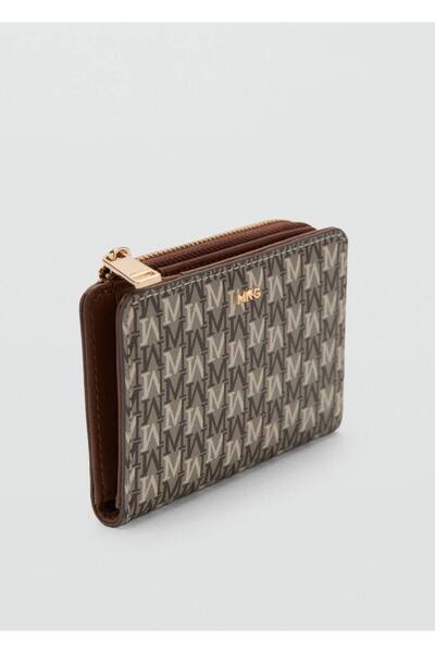 MANGO Woman Logo desenli küçük boy cüzdan