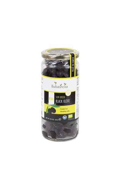 Organik Güneşte Kurutulmuş Siyah Zeytin 310 Gr