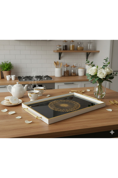 homeliva صينية تقديم وتقديم القهوة والشاي والوجبات الإفطارية بتصميم عصري وواس...