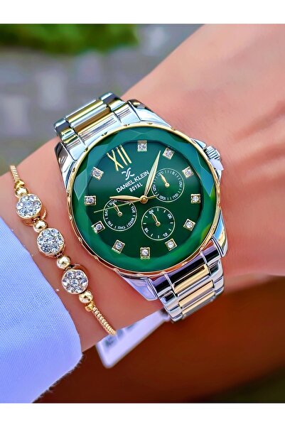 Daniel Klein Çelik Kordonlu 3 atm su geçirmez Kesme Cam 36 mm Kadın Kol Saati