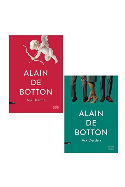 Everest Yayınları Alain De Botton 2 Kitap Set - Aşk Üzerine - Aşk Dersleri