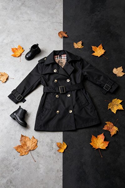 HÇ Hülya Çelik KİDSWEAR 2018 Erkek Çocuk Içi Pamuk Astarlı Su Itici Siyah Yağ...