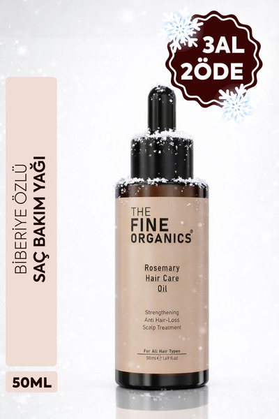 THE FINE ORGANICS Biberiye Yağı & Biotin Complex Hızlı Uzamaya Yardımcı, Dökü...