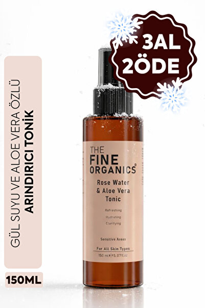 THE FINE ORGANICS Gül Suyu & Aloe Vera Özlü Gözenek Sıkılaştırıcı Ve Arındırı...