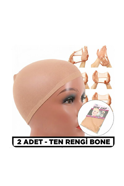 Mina Peruk لون البشرة - عبوة واحدة / قطعتان من غطاء الشعر المستعار والشبكة