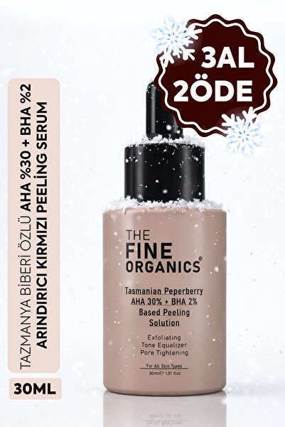 THE FINE ORGANICS Tazmanya Biberi Özlü AHA %30 + BHA %2 Cilt Tonu Eşitleyici ...