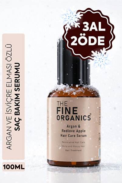 THE FINE ORGANICS Argan & Isviçre Elması Özlü Saç Bakım Serumu, 100ml
