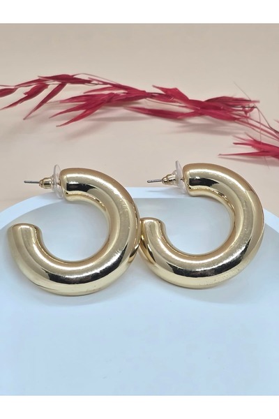 Veyla Style أقراط ذهبية كلاسيكية طراز C