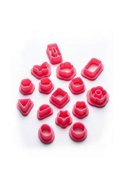 To Design Lab 15-Piece Polymer Clay Mold Set in Tiny Different Patterns - Small Size for Dough Sculpting