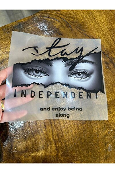 Gönülden Tasarım Ütü İle Yapışan Tasarım Göz Transfer Baskı Arma 19x18 Cm Siyah