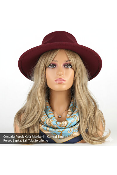 Mina Peruk Omuzlu Peruk Kafa Mankeni - Kumral Tenli