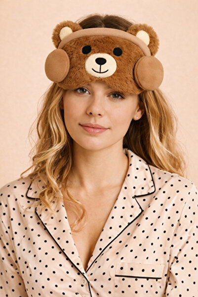 Katia&Bony Κορδέλα ύπνου με αξεσουάρ ακουστικών καφέ