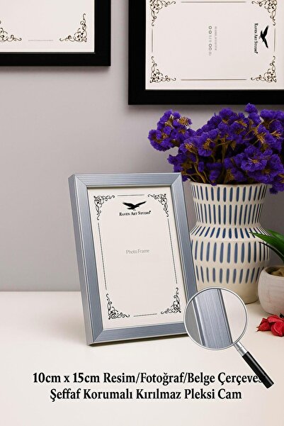 Raven Art Studio Ερμιτάζ 10cm x 15cm Ασημένια Εικόνα Φωτογραφία Έγγραφο Πλαίσ...