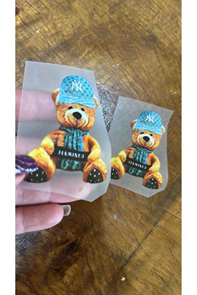 Gönülden Tasarım 2 bucăți de imprimare prin transfer cu design de urs, care s...