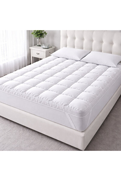 Zarif Home Στρώμα ύπνου 100% Micro Fiber Διπλό Unisex Λευκό 160 x 200 + 30