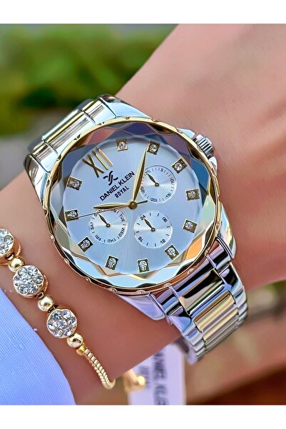 Daniel Klein Çelik Kordonlu 3 atm Su Geçirmez Kesme Cam 36 Mm Yeni Sezon Kadı...