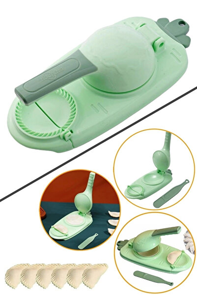 Tilbe Home Mantı Ravioli Kalıbı Hamur Presi Hamuriçi Hazırlama Aparatı 2+1