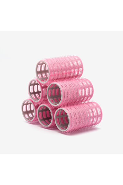 Croc 1202 Cırtlı Bigudi 6lı Çap 3,3 Cm Yapışkanlı Saç Bigudisi (SAÇ PENSLİ)